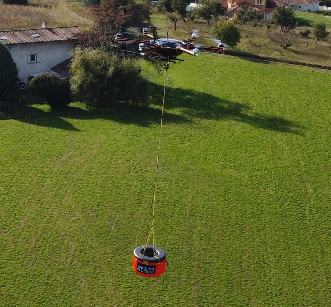 Drone plus connectivity payload. Photo: WFP/Patrick McKay