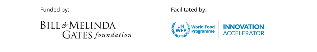 Bill & Melinda Gates Foundation and WFP Innovation Accelerator logos