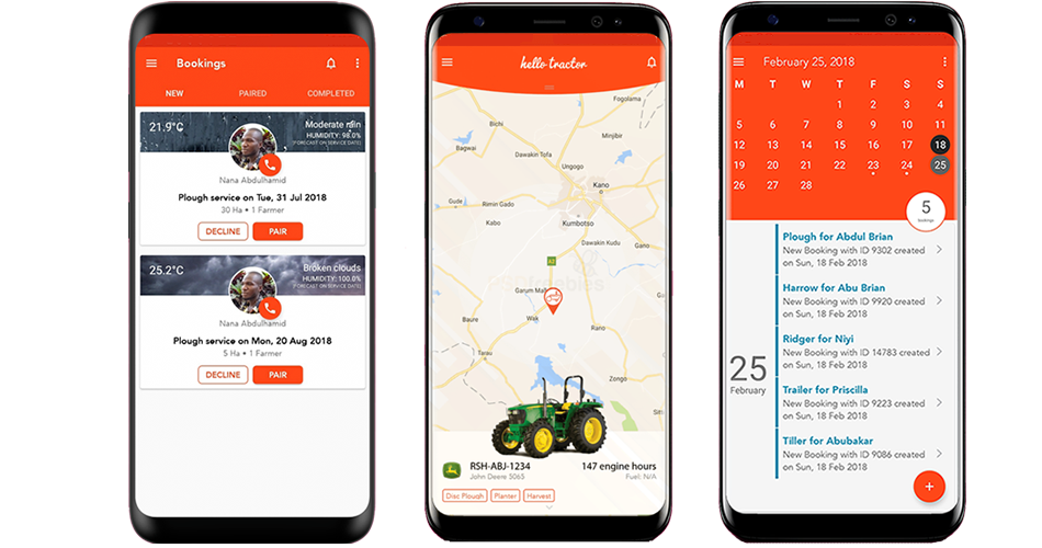 Hello Tractor's award winning app