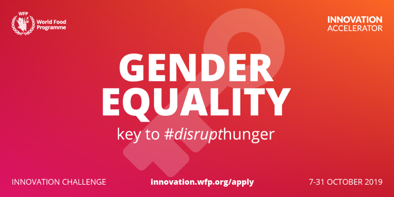You can innovate for gender equality to help end hunger | WFP Innovation