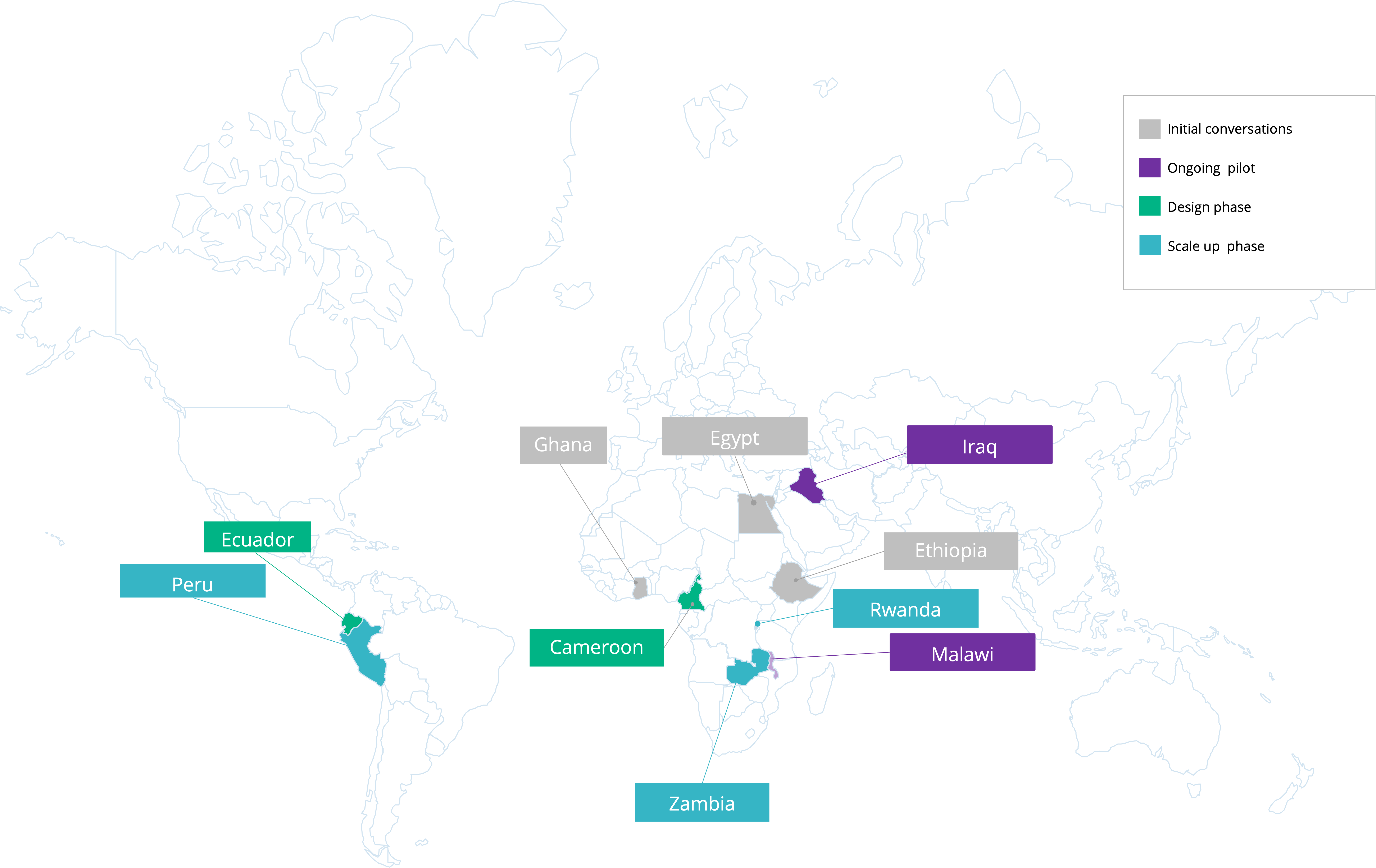 Map of SheCan projects