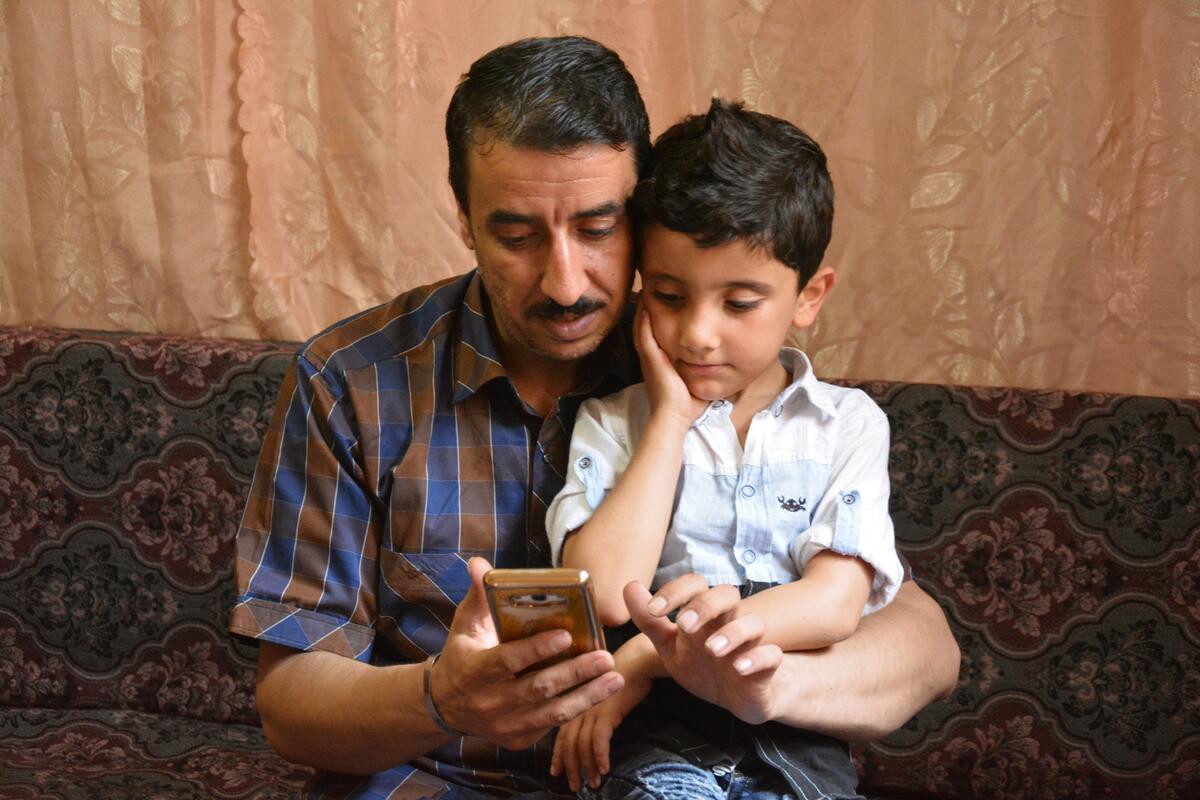 A father and son. Photo: WFP/Deniz Akkus