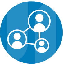 Illustration of people connecting.