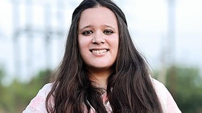 Co-founder of S4S Technologies Nidhi Pant smiling to camera.