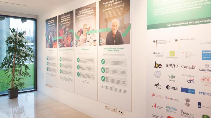 A sample of the Rooted in Humanity Exhibition at WFP Executive Board.