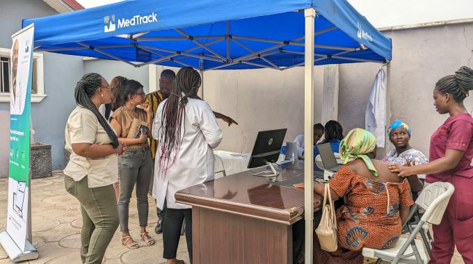 Clients at a MedTrack clinic