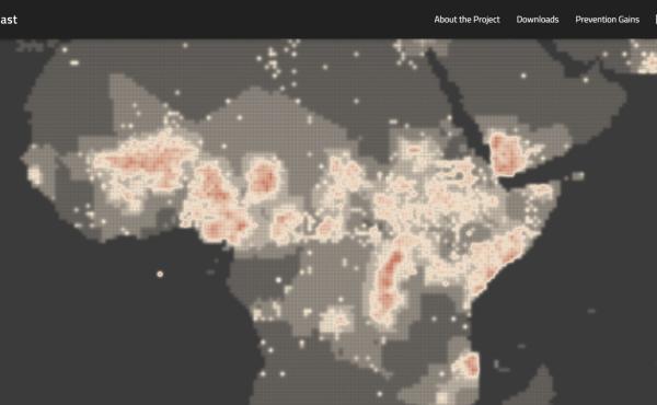 A subnation map showing data for the African Sahara