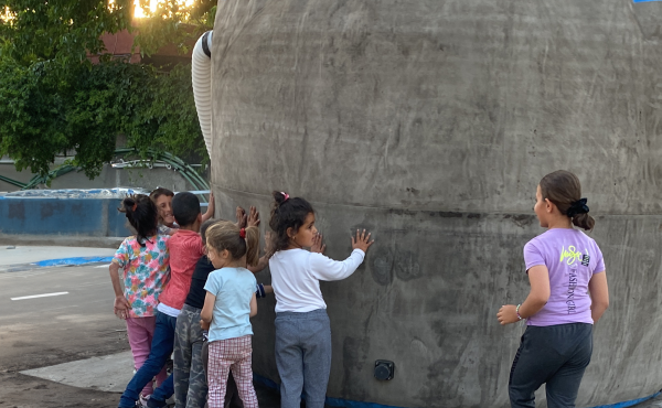 Children in the community after Turkey earthquake. Photo: Deploy Tech