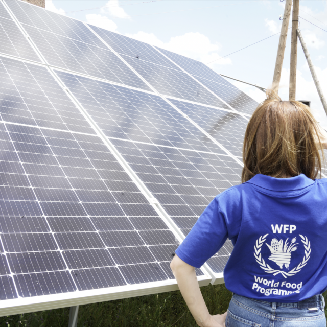 A solar station being installed in Armenia. Photo: WFP/Mariam Avetisyan