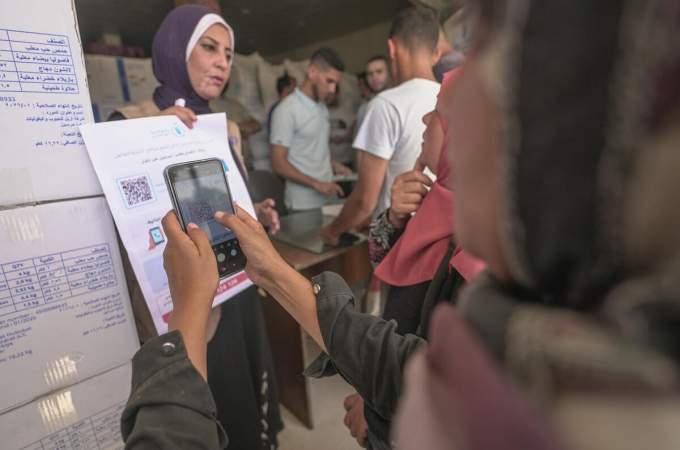 People Portal in action. Photo: WFP