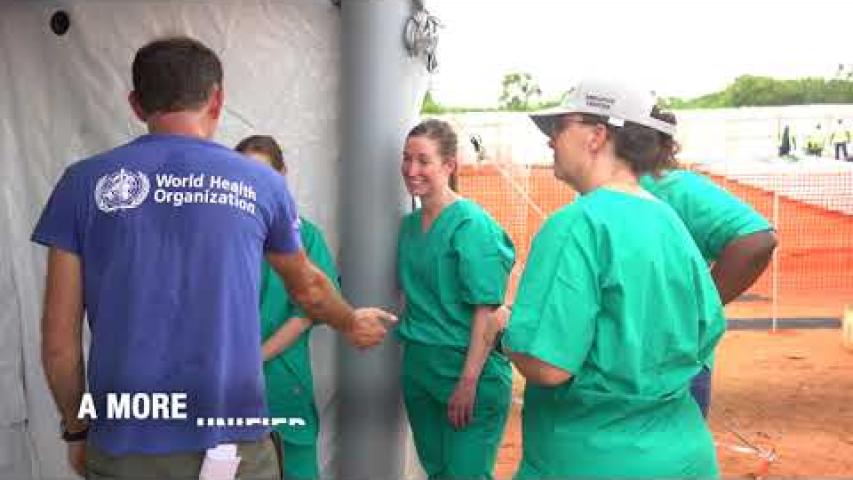Preview image for the video "Emergencies preparedness: Full-scale Ebola treatment simulation exercise".